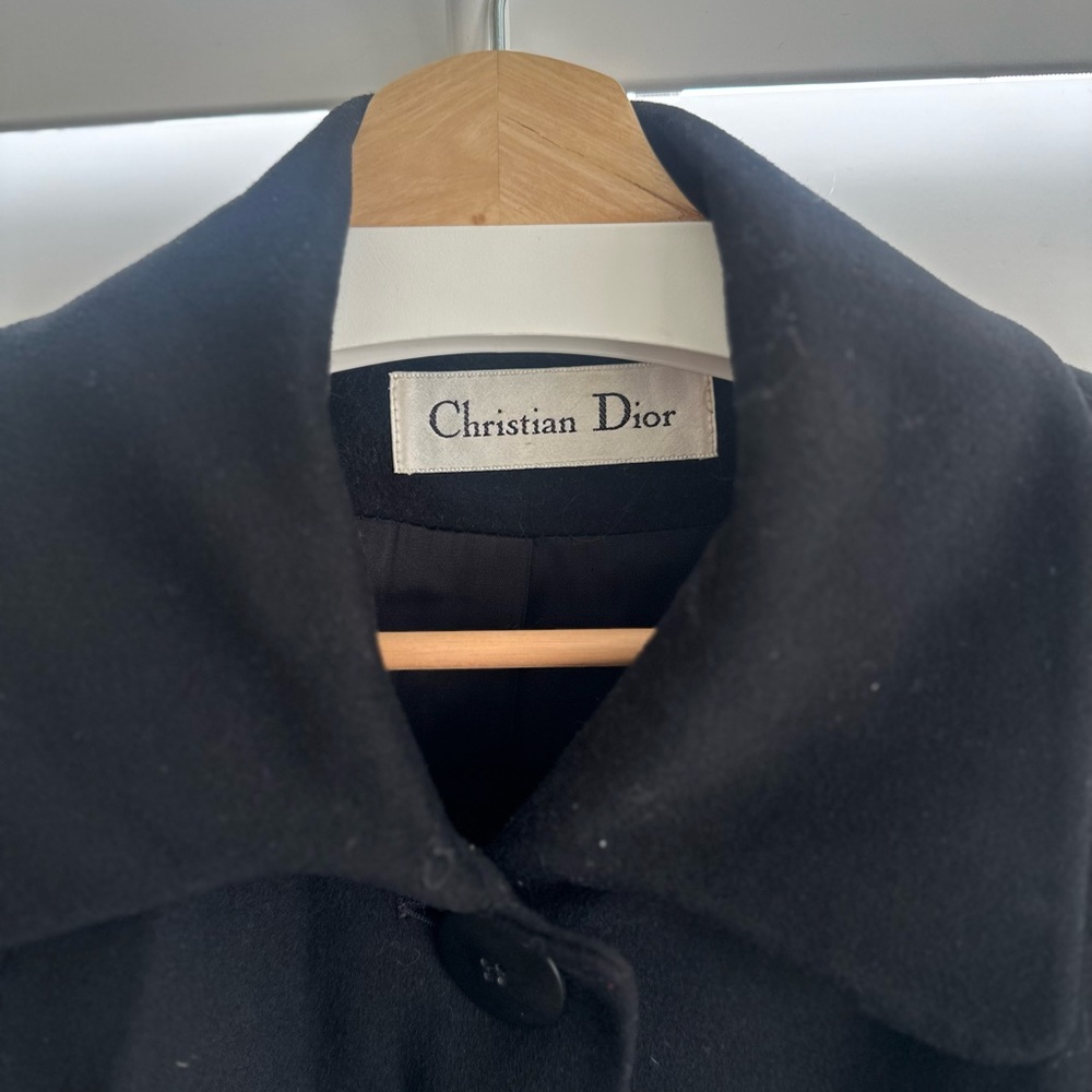 Christian Dior Vintage Navy Blue Peacoat.